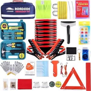 LIANXIN 142-Piece Upgraded Roadside Assistance Kit