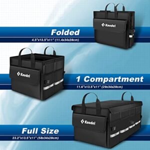 Premium K KNODEL Collapsible Car Trunk Organizer - Black