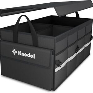 Premium K KNODEL Collapsible Car Trunk Organizer - Black